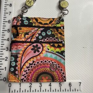 Hip Klip Waist Purse HipKlips Paisley Hands Free Bag Wallet Cell 3- Pocket 6"x8"